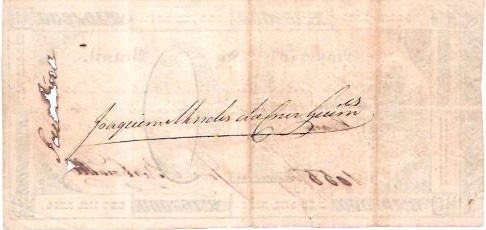 Reverso de 10 mil-réis (1833) - 1833-1833 Troco do Cobre - Ceará