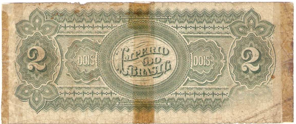 Reverso de 2 mil-réis (1870) - 1869-1889 Tesouro Nacional, American Bank Note¹