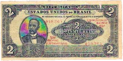 Anverso de 2 mil-réis (1921) - 1889-1942 Estados Unidos do Brasil
