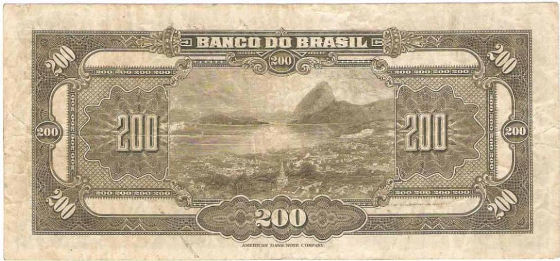 Reverso de 200 mil-réis (1923) - 1923-1930 Banco do Brasil