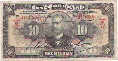 Anverso de 10 mil-réis (1930) - 1923-1930 Banco do Brasil