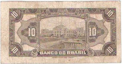 Reverso de 10 mil-réis (1930) - 1923-1930 Banco do Brasil