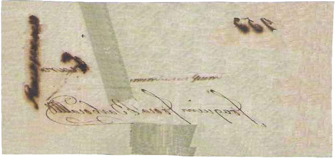 Reverso Cédula 1$000 - 1833-1833 Troco do Cobre - Ceará