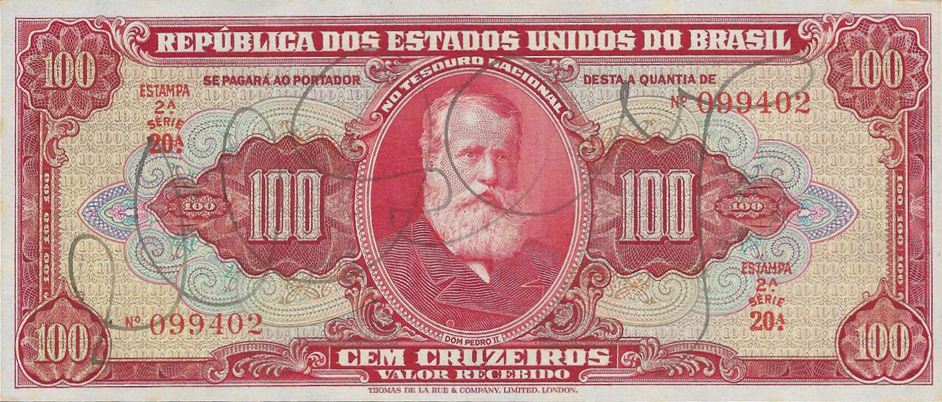 100 cruzeiros (1949) - 1948-1968 Cruzeiros, Thomas de la Rue