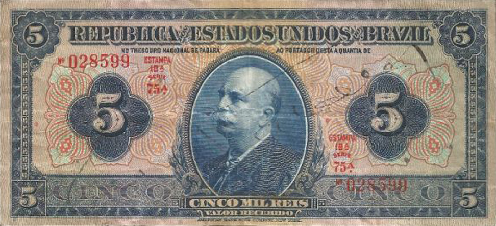 5 mil-réis (1925-1942) - 1924-1942 Tesouro Nacional, American Bank Note²