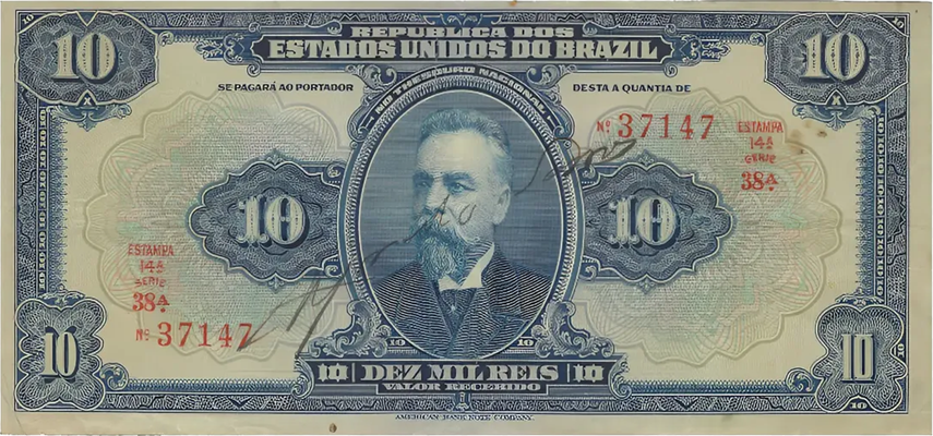 10 mil-réis (1918) - 1889-1942 Estados Unidos do Brasil