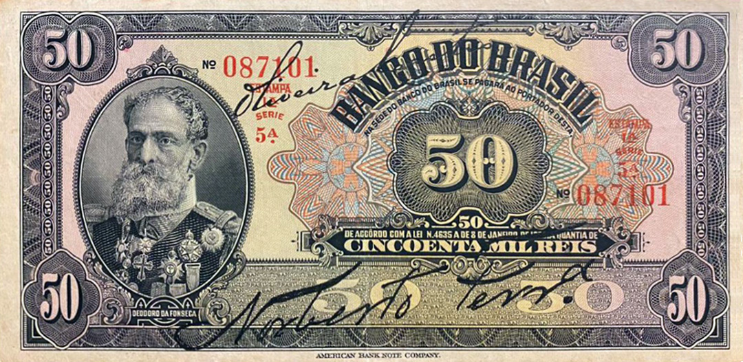 50 mil-réis (1923) - 1923-1930 Banco do Brasil