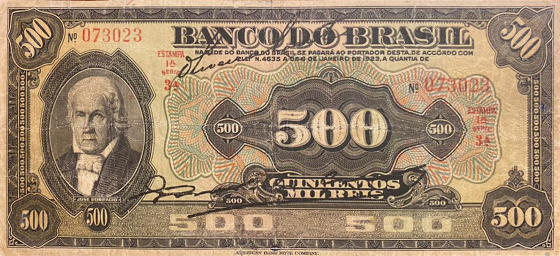 500 mil-réis (1923) - 1923-1930 Banco do Brasil