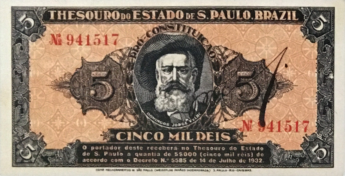 5 mil-réis (1932) - 1932-1932 Revolução Constitucionalista de 1932