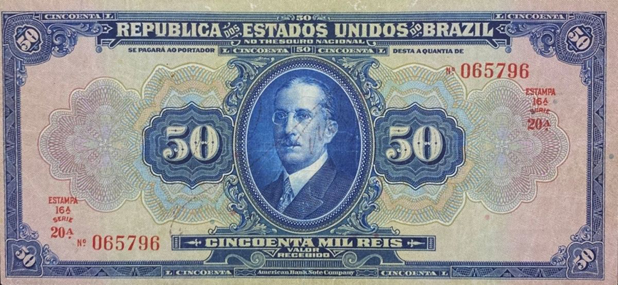 50 mil-réis (1925) - 1924-1942 Tesouro Nacional, American Bank Note²