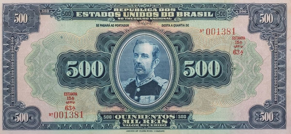 500 mil-réis (1931-1942) - 1924-1942 Tesouro Nacional, American Bank Note²