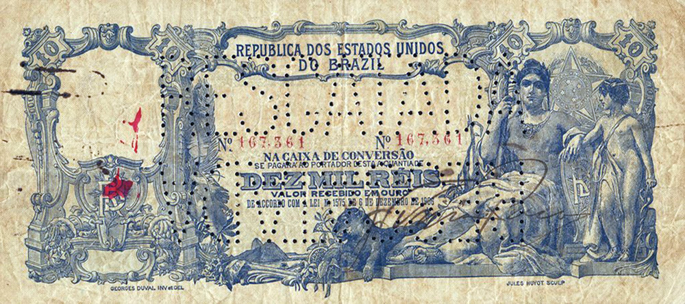 10 mil-réis (1907) - 1907-1931 Caixa de Conversão