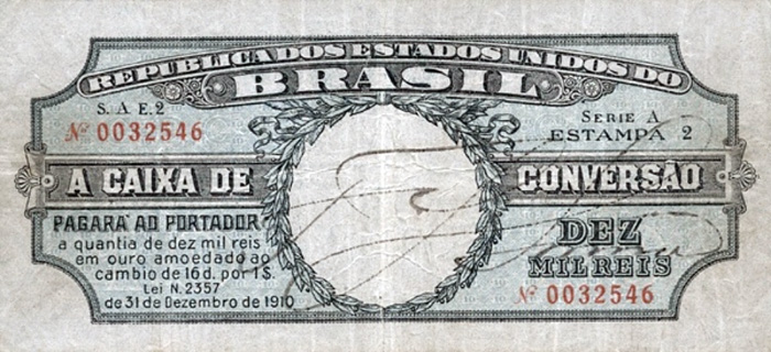 10 mil-réis (1912) - 1907-1931 Caixa de Conversão