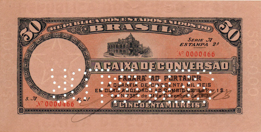 50 mil-réis (1912) - 1907-1931 Caixa de Conversão