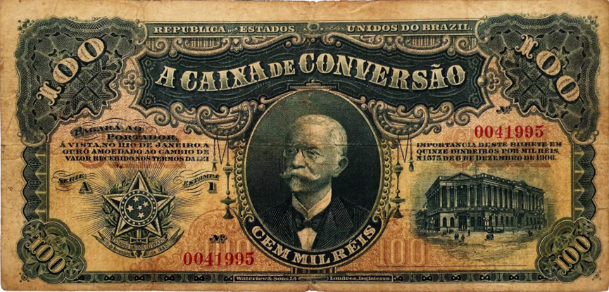 100 mil-réis (1910) - 1907-1931 Caixa de Conversão
