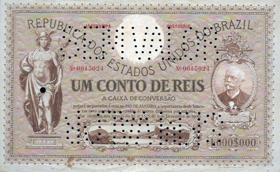 1 conto de réis (1911) - 1907-1931 Caixa de Conversão