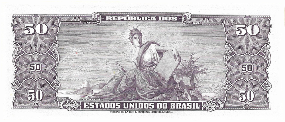 Reverso de 5 centavos de cruzeiro novo (1966-1967) - 1967-1967 Cruzeiros Novos, Cruzeiros carimbados