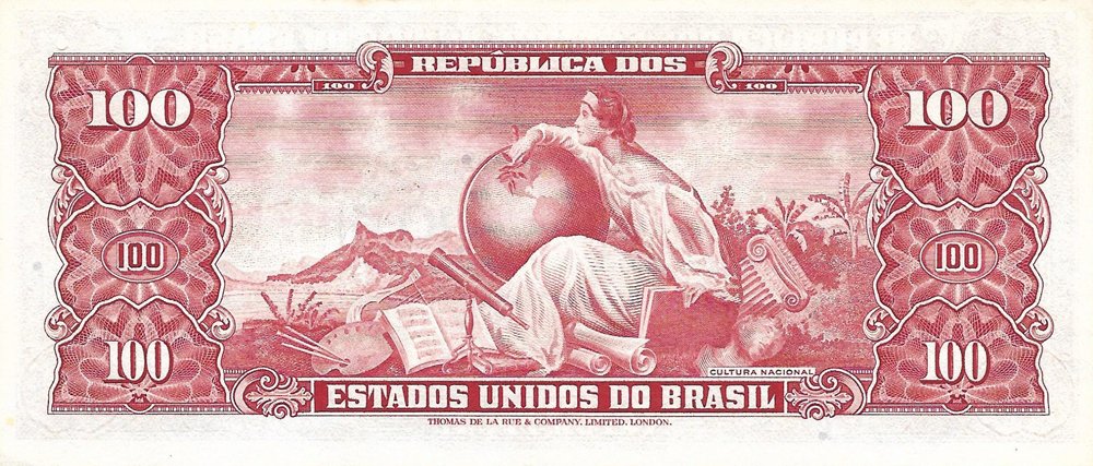 Reverso de 10 centavos de cruzeiro novo (1966-1967) - 1967-1967 Cruzeiros Novos, Cruzeiros carimbados