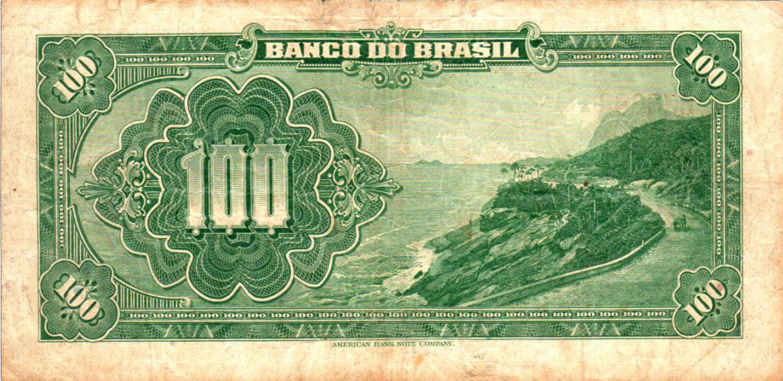 Reverso de 100 mil-réis (1923) - 1923-1930 Banco do Brasil