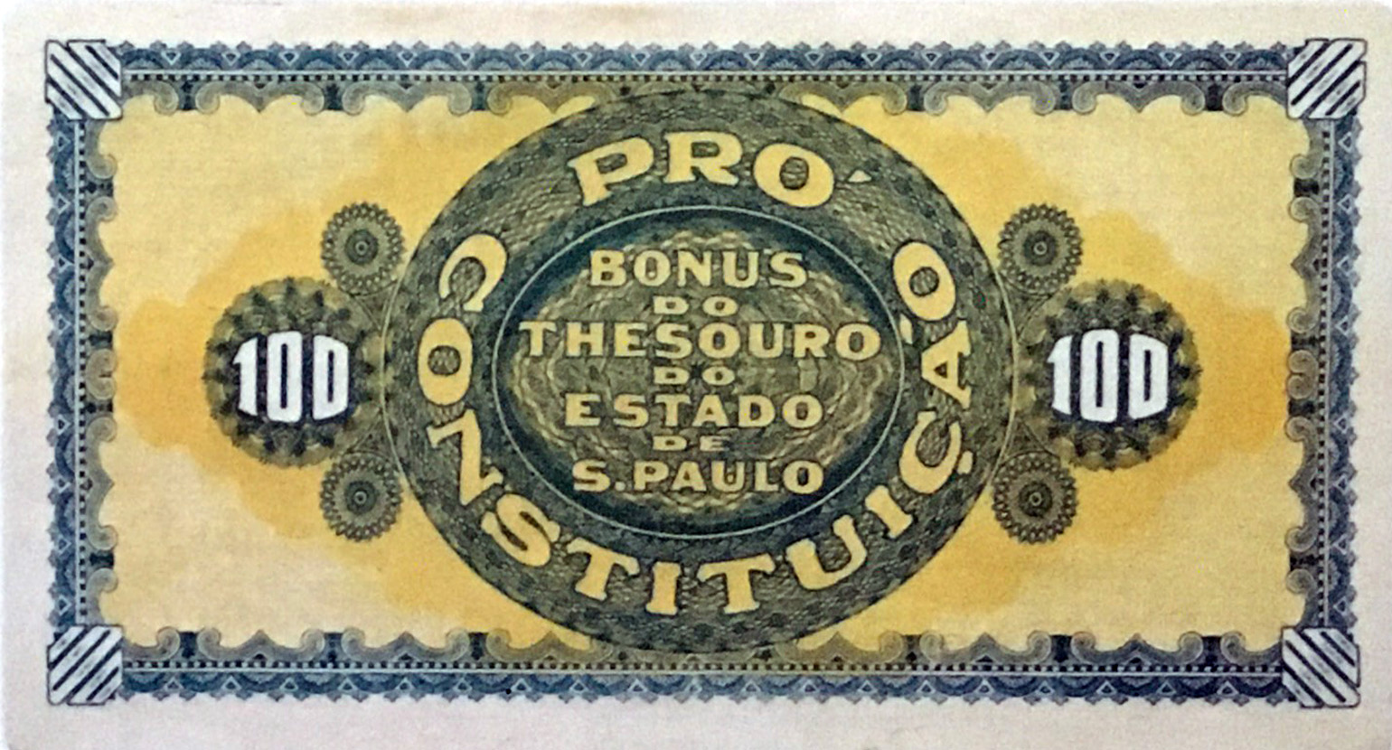 Reverso de 100 mil-réis (1932) - 1932-1932 Revolução Constitucionalista de 1932