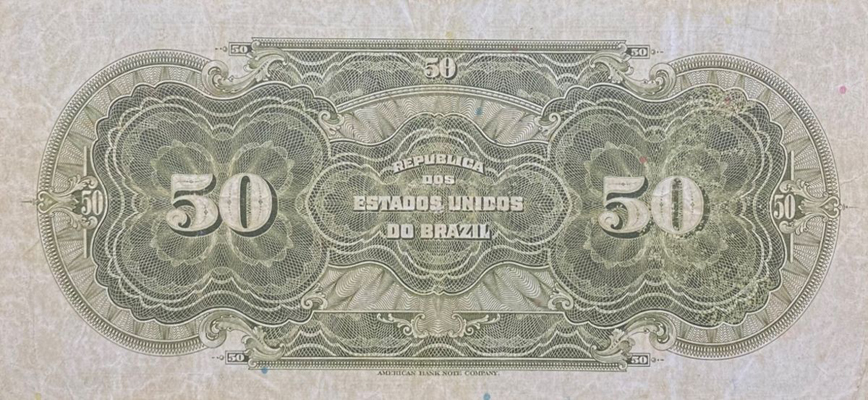 Reverso de 50 mil-réis (1925) - 1924-1942 Tesouro Nacional, American Bank Note²