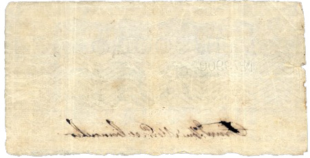 Reverso de 2 mil-réis (1860) - 1852-1870 Tesouro Nacional, Perkins Bacon & Petch²