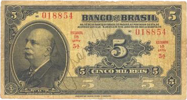 Anverso de 5 mil-réis (1923) - 1923-1930 Banco do Brasil