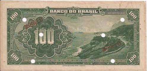 Reverso de 100 mil-réis (1923) - 1923-1930 Banco do Brasil, Modelos