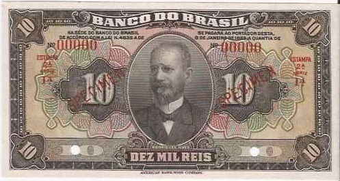 Anverso de 10 mil-réis (1930) - 1923-1930 Banco do Brasil, Espécimes