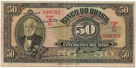Anverso de 50 mil-réis (1930) - 1923-1930 Banco do Brasil