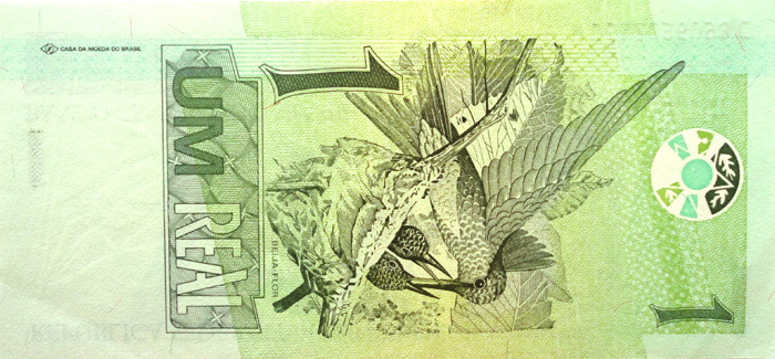 Reverso de 1 real (2003) - 1994-2011 Reais, 1ª. família