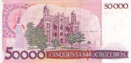 Reverso de 50 cruzados (1986) - 1986-1988 Cruzados