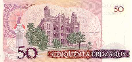 Reverso de 50 cruzados (1986-1988) - 1986-1988 Cruzados