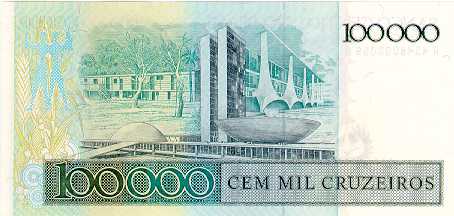 Reverso de 100 cruzados (1986) - 1986-1988 Cruzados