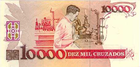 Reverso de 10 cruzados novos (1989) Reverso de 10 cruzados novos (1989) - 1989-1990 Cruzados Novos