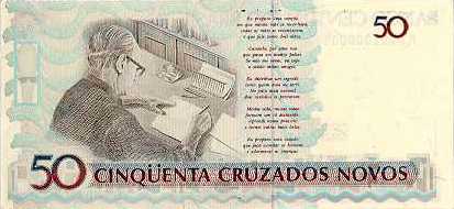 Reverso de 50 cruzados novos (1989) - 1989-1990 Cruzados Novos