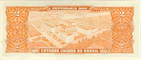 Reverso de 2 cruzeiros (1956-1958) - 1948-1968 Cruzeiros, Thomas de la Rue