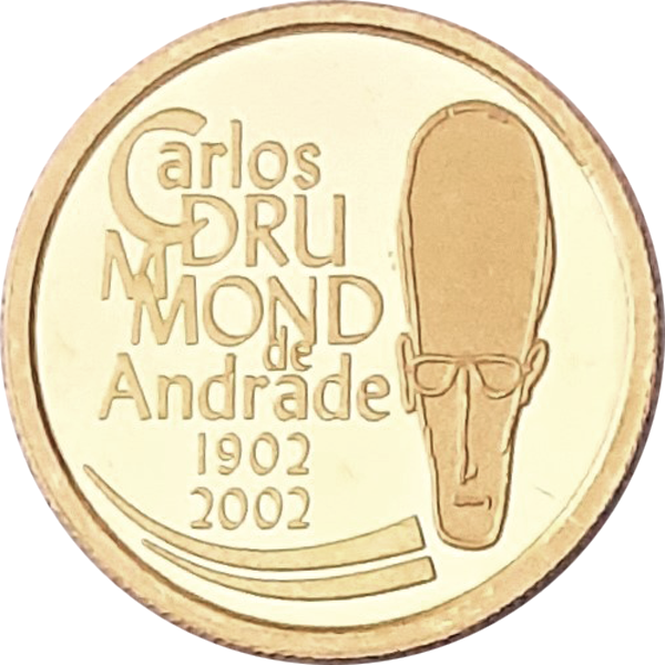 Anverso de 20 reais (2002) - 1994-atual Comemorativas do Real - Ouro