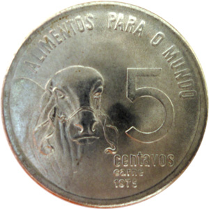 5 centavos de cruzeiro (1975-1978) - 1972-1978 Comemorativas do Cruzeiro