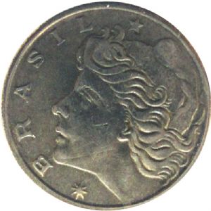 Anverso de 1 centavo de cruzeiro novo (1967-1967) - 1967-1970 Cruzeiros Novos