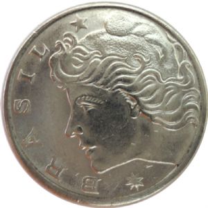 Anverso de 20 centavos de cruzeiro (1975-1979) - 1970-1979 Cruzeiros, 1ª. família