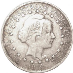 Anverso de 500 réis (1912) - 1912-1913 Estrelas ligadas