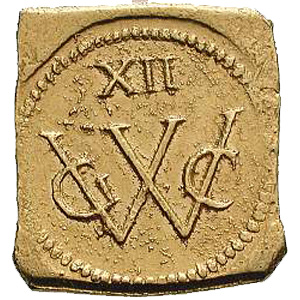Anverso XII-Moedas obsidionais cunhadas pelos holandeses no Brasil