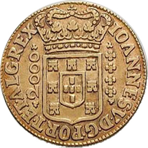 Anverso de 2.000 réis (1714-1725) - 1714-1727 Casa da Moeda da Bahia - Ouro