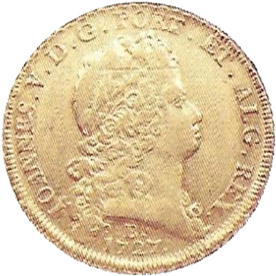 Anverso de 3.200 réis (1727-1732) - 1727-1750 Escudos, Bahia - Ouro