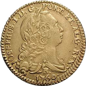 Anverso de 3.200 réis (1755-1773) - 1751-1777 Casa da Moeda do Rio - Ouro