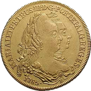 Anverso de 6.400 réis (1777-1786) - 1777-1786 Casa da Moeda do Rio de Janeiro - Ouro