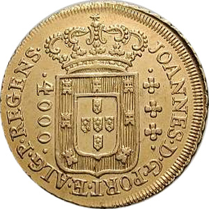 Anverso de moeda da série 1805-1817 Casa da Moeda do Rio - Ouro