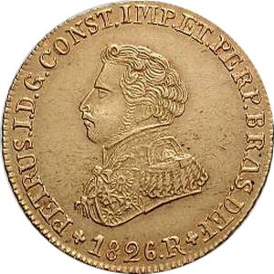 Anverso de moeda da série 1823-1830 D. Pedro I - Ouro
