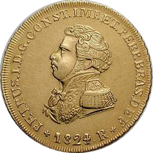 Anverso de 6.400 réis (1823-1830) - 1823-1830 D. Pedro I - Ouro